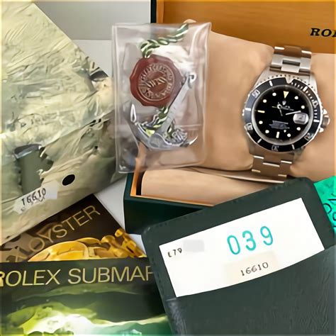 scatola completa rolex submariner anni 80|ROLEX SCATOLA COMPLETA FULL SET CON 10 ARTICOLI X .